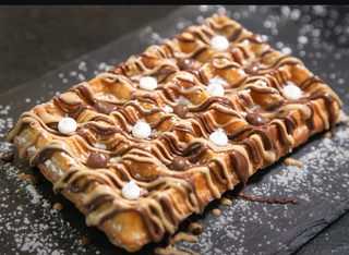 Bubble waffle al piatto