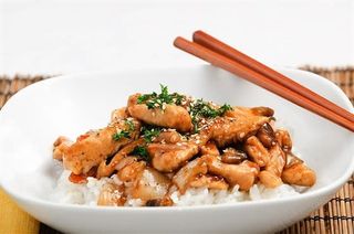 Курица в устричном соусе