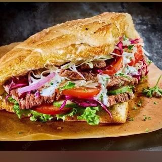 Kebab w bułce samo, miso