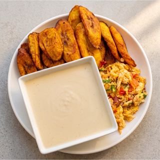 Custard & Fried Eggs & Plantain