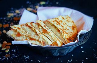 Naan ciom Queijo e Alho