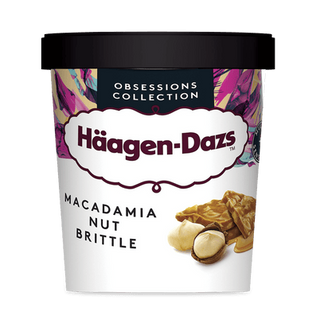 Морозиво Haagen-Dazs макадамський горіх-карамель (400г)