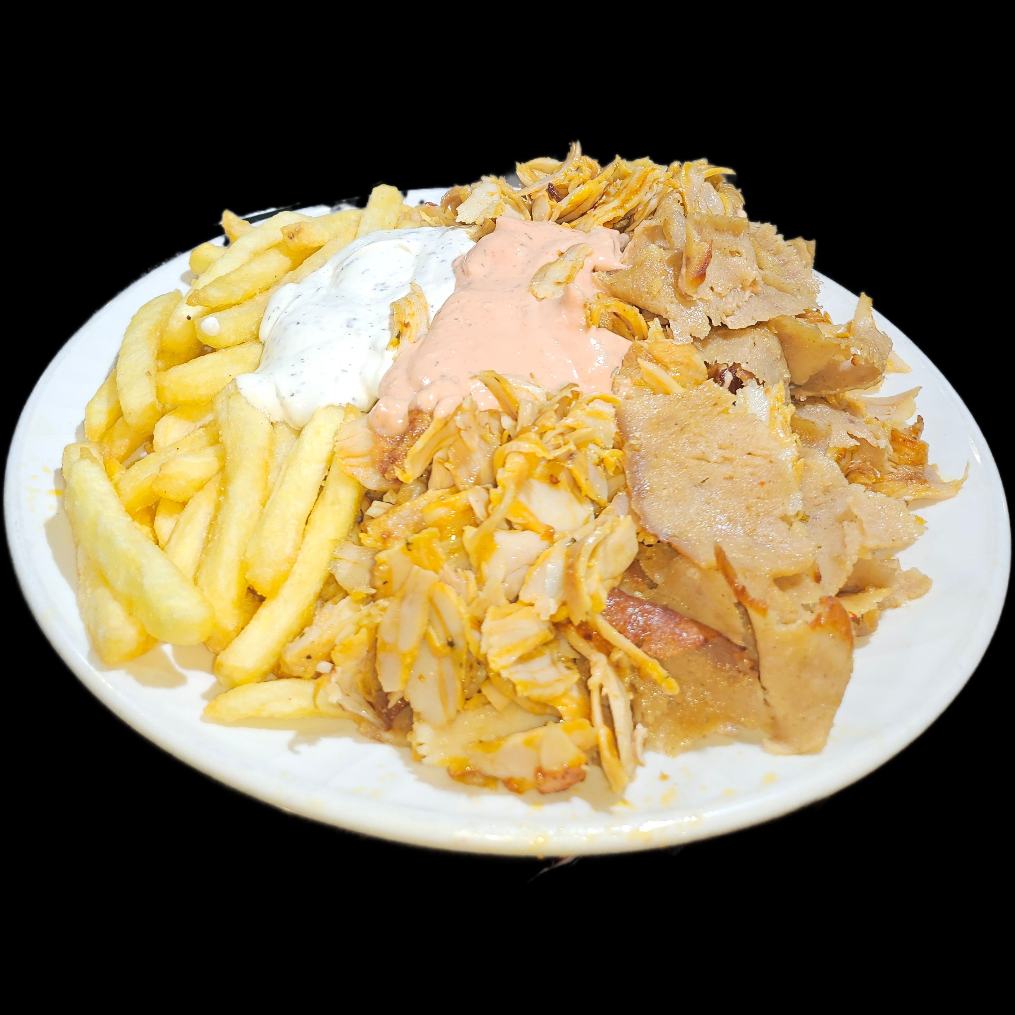 PLATO SOLO CARNE GRANDE+FRITAS