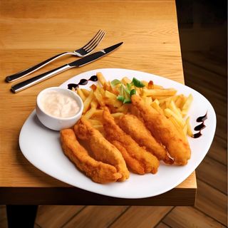 Piept de pui in crustă aurie