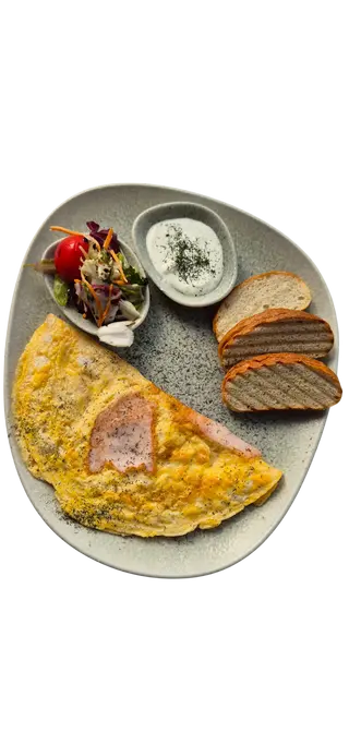 Omlet sa sirom i šunkom