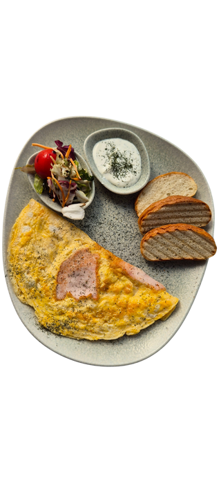 Omlet sa sirom i šunkom