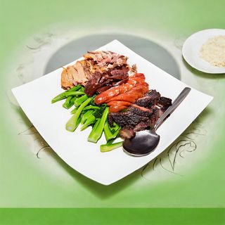 86. Патешко месо със зеленчуци (700гр)