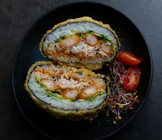 Sushi Burger z Krewetkami