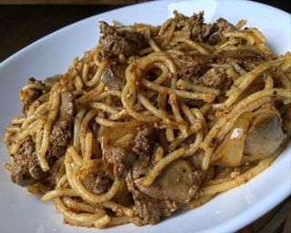 Spaghetti au Foie