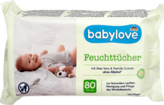 Babylove Servetele Umede Aloe 80Buc (119572)