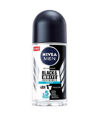 NIVEA 50ML BLACK&WHITE FRESH ROLL ON W (252755)