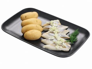 Śledź małosolny Малосольний оселедець з картоплею (400g)