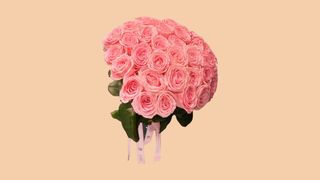 40 ცალი ნაზი ვარდისფერი კლასიკა