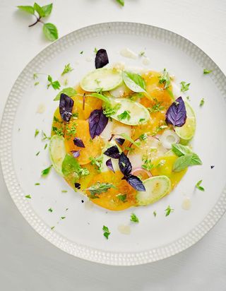 Carpaccio de Fruits de Saison et Suzette