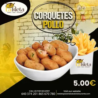 Plato Corquetes de pollo 