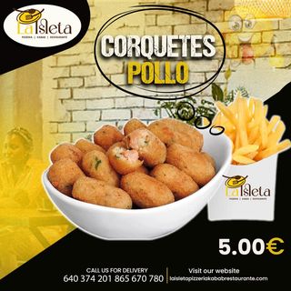 Plato Corquetes de pollo 