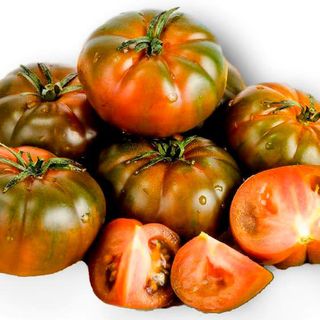 Tomate pata negra con ventresca y vinagreta de PX viejo y ponzu