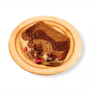 Marbled Chocolate and Tahini Cake with Coffee Glaze