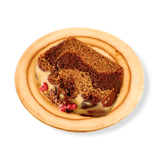 Marbled Chocolate and Tahini Cake with Coffee Glaze