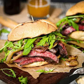 Roasted Beef Panini sandwich