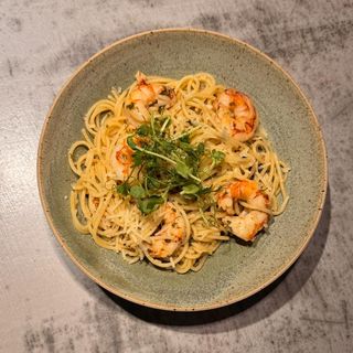 Spaghetti z krewetkami