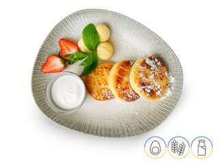Tortitas de queso con nata fresca (150/30/30g)