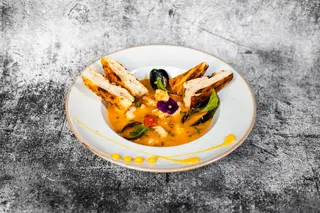 Cacciucco - supă de fructe de mare cu schiacciata K