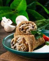 Блины с курицей и грибами