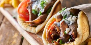 Pìta gyros di suino