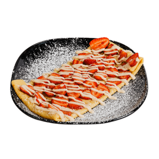 Crepe de Morango e Kinder Bueno