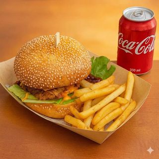 Бургер линбо + Кока Кола 330мл