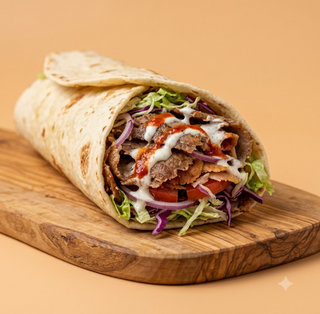 Piadina con vitello / tacchino original kebab wrap