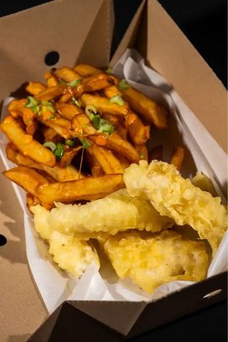 FISH AND CHIPS.