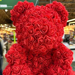 ხელოვნური ყვავილის წითელი დათუნია 