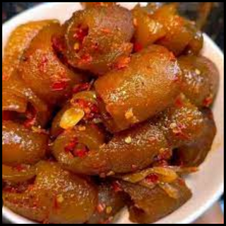 Peppered kpomo sauce