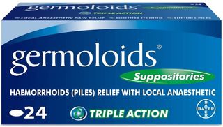 Germoloids Triple Action Suppositories, 24 Pieces