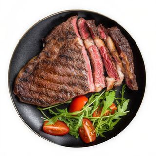 Entrecot 350GR al gusto de primera calidad con su guarnición (350 g.)