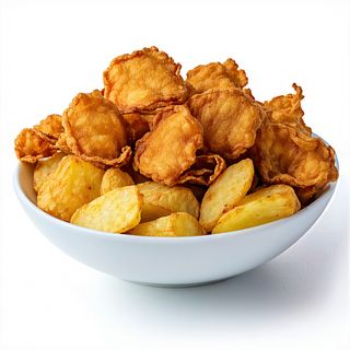 Chicharrón De Pescado Con Patatas Fritas