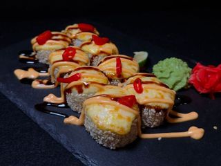 Запечений з лососем-гриль