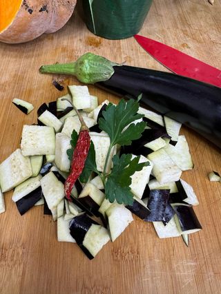 Melanzane tagliate a cubetti 500 g