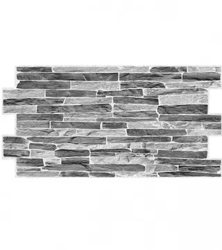 (165961) 3D panel PVC Slate tamno sivi