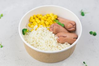 Рис з кукурудзою та сосисками Кроха (250г)