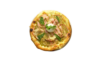 Pizza Mortadella e Pistachio