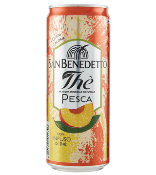 thé alla pesca in lattina - san benedetto 33cl