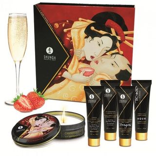 Shunga Kit Geisha Fresas Champagne