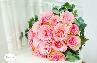 Buchet trandafiri roz b21