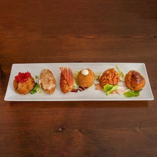 Croqueta De Gamba Roja Y Panceta