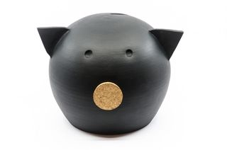 Pusculita ceramica Chalk Collection Large Black  L