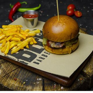 Бургер Super Cheese  + пиво Кроненбург жб  б/а в подарунок