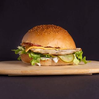 Grilled chicken burger